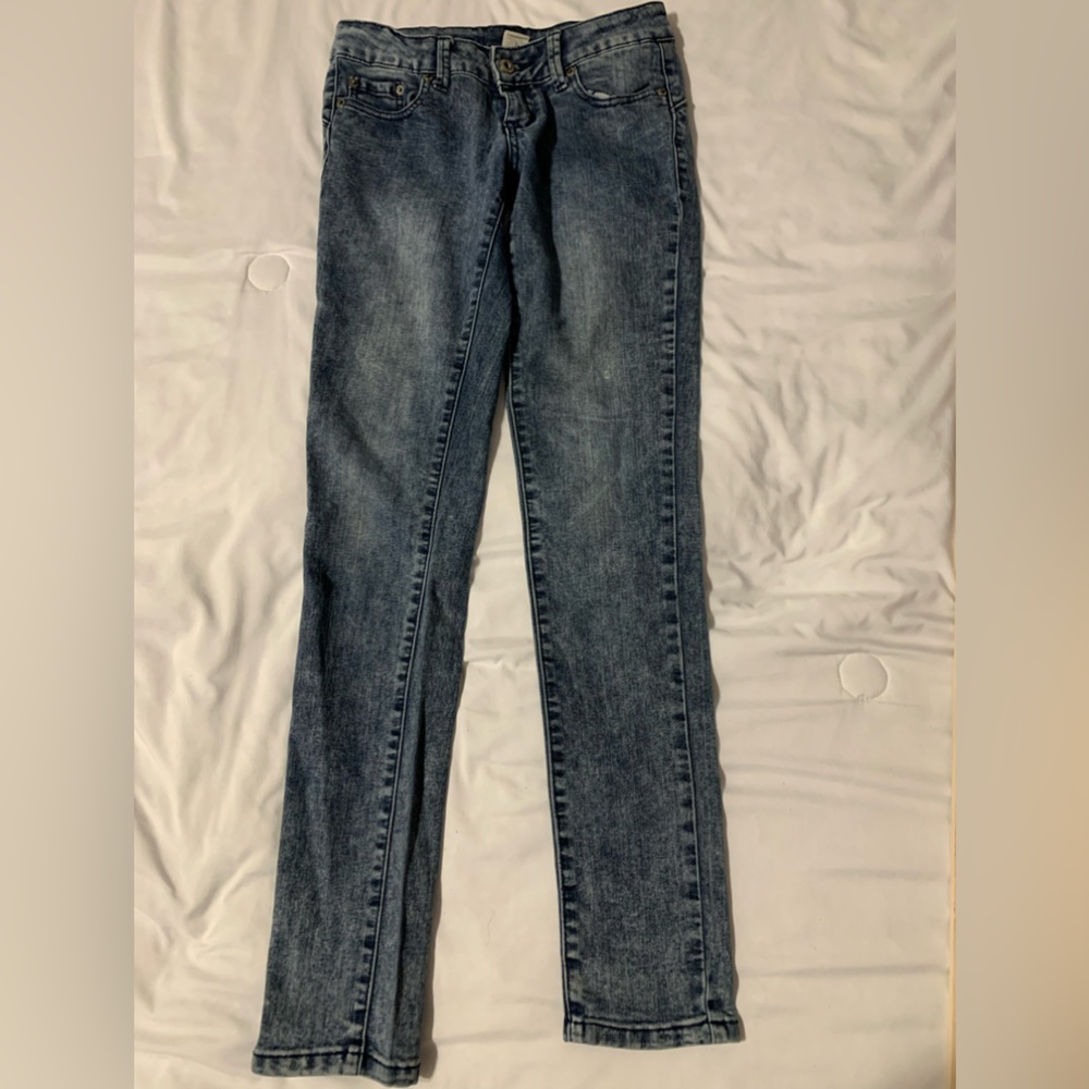 Blue Asphalt Jeans Size 3 Distressed Retro Fit Casual